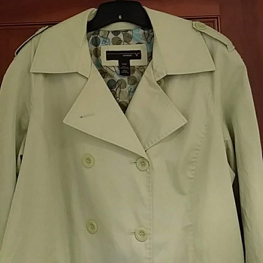Chartreuse double breast walking jacket